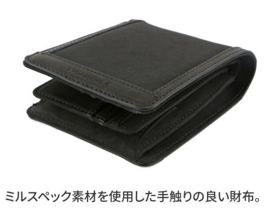 BAGGY PORT バギーポート 高密度ミリクロス 小銭入れ付き二つ折り財布 ZKM-451