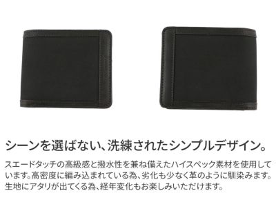 BAGGY PORT バギーポート 高密度ミリクロス 小銭入れ付き二つ折り財布 ZKM-451