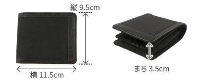 BAGGY PORT バギーポート 高密度ミリクロス 小銭入れ付き二つ折り財布 ZKM-451