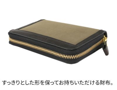 BAGGY PORT バギーポート 高密度ミリクロス 小銭入れ付き二つ折り財布（ラウンドファスナー式） ZKM-452