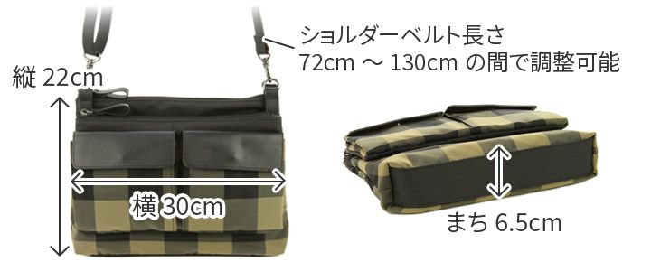 BEAU DESSIN S.A. ボーデッサン チュール チェック柄 2WAYショルダーバッグ CK2009