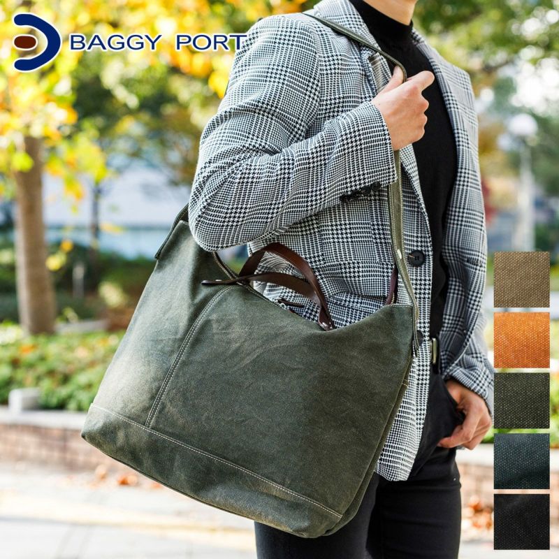 BAGGY PORT バギーポート ８号帆布カラーコーティング FACE フェイス 2WAY トートバッグ YNM-1308