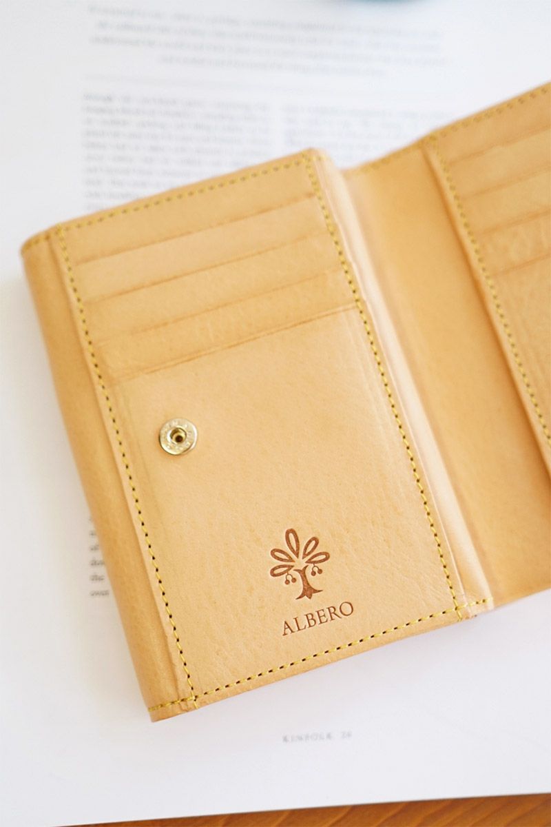 ALBERO アルベロ NATURE ナチュレ 小銭入れ付き二つ折り財布 5386