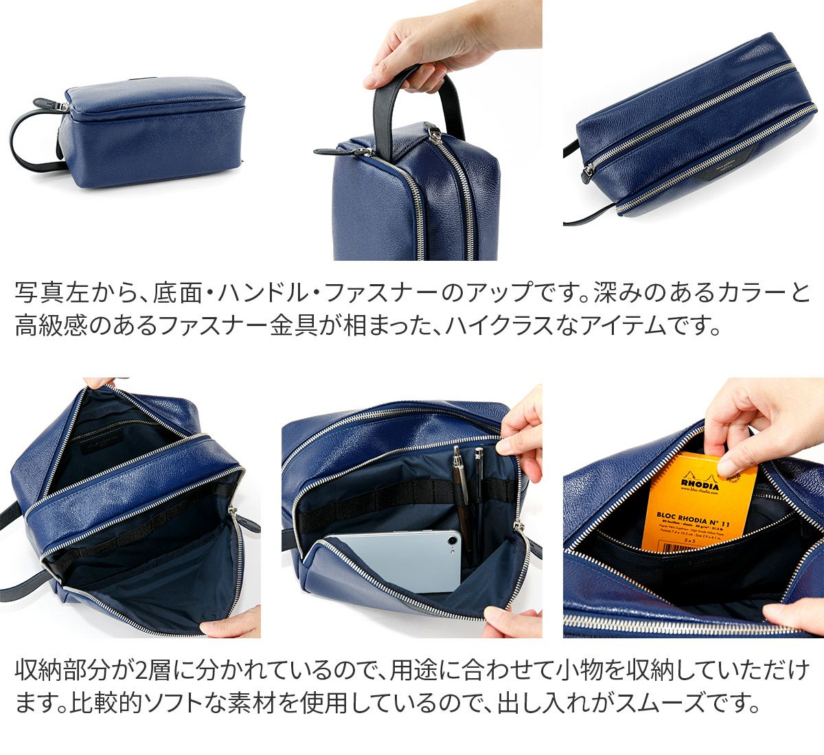 PELLE MORBIDA ペッレモルビダ Golf ゴルフ ポーチ PMO-PG012