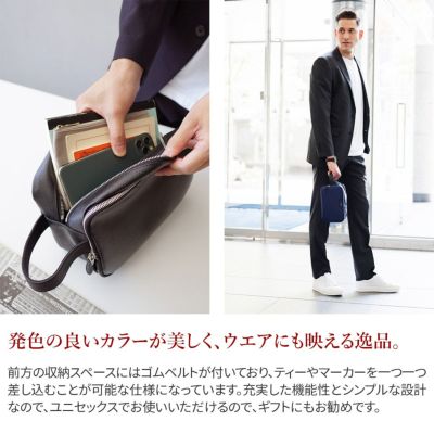 PELLE MORBIDA ペッレモルビダ Golf ゴルフ ポーチ PMO-PG012