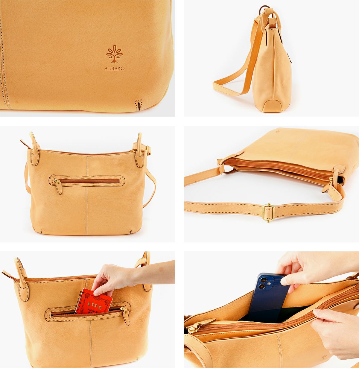 ALBERO アルベロ NATURALE ナチュラーレ ショルダーバッグ 2160