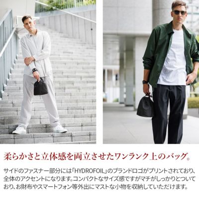 PELLE MORBIDA ペッレモルビダ HYDROFOIL ハイドロフォイル ポーチ 巾着バッグ PMO-HYD016