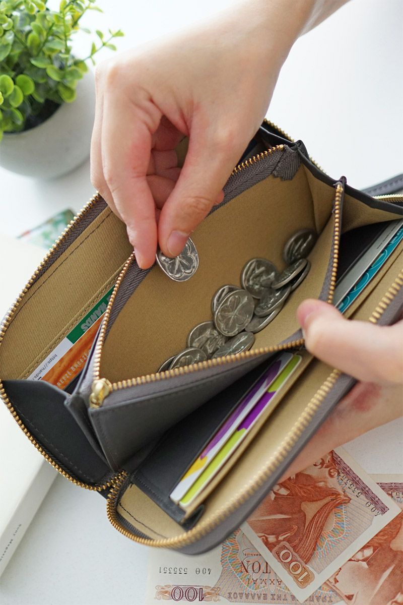 CLEDRAN クレドラン PROCHE プロシェ 小銭入れ付き長財布 ラウンドファスナー式 CR-CL3494