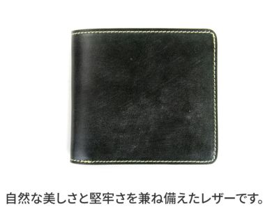 CORBO. コルボ full grain Bridle Leather フルグレイン ブライドルレザー 小銭入れ付き二つ折り財布 1LM-1601