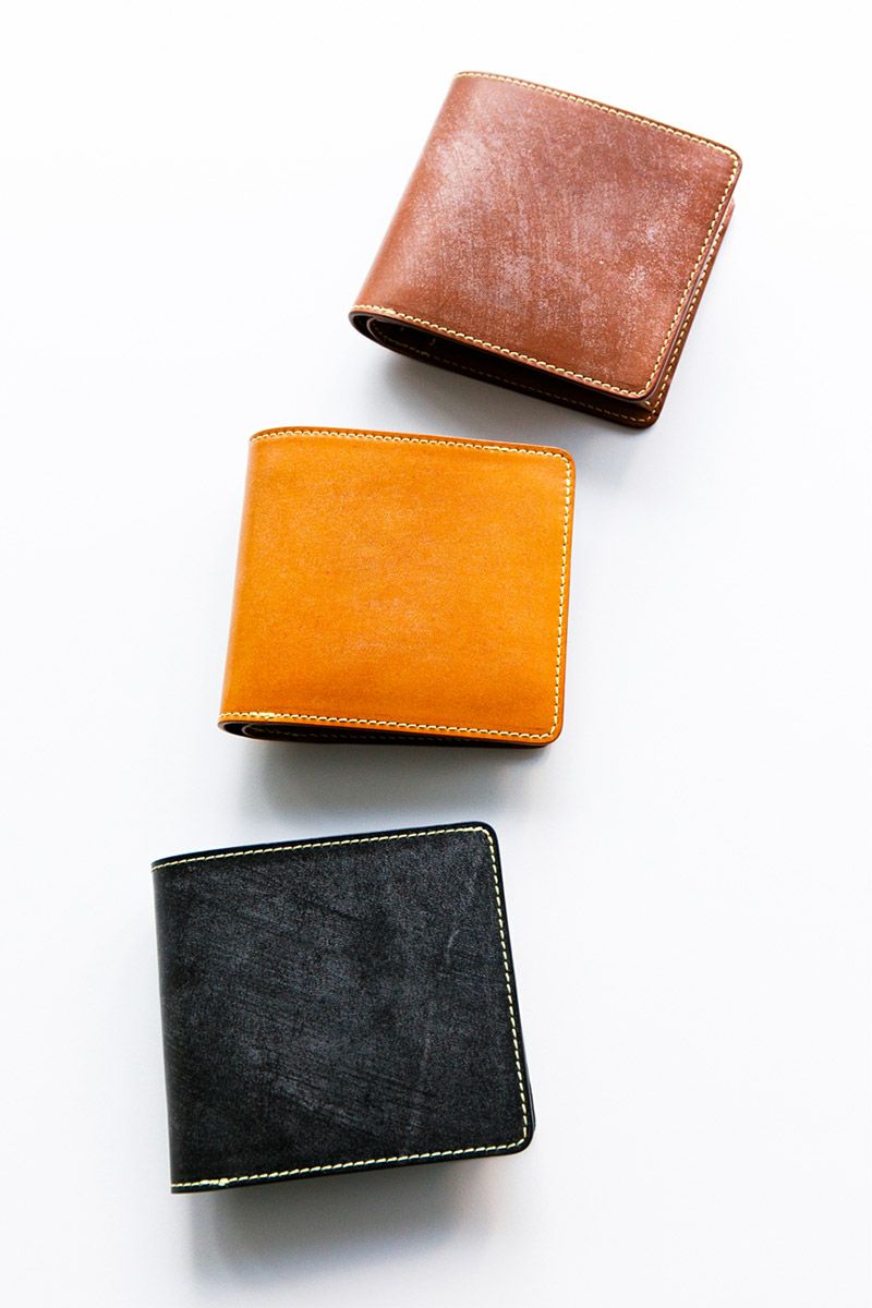 CORBO. コルボ full grain Bridle Leather フルグレイン ブライドルレザー 小銭入れ付き二つ折り財布 1LM-1601