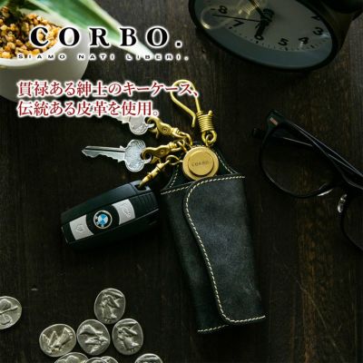 CORBO. コルボ full grain Bridle Leather フルグレイン ブライドルレザー キーケース 1LM-1606