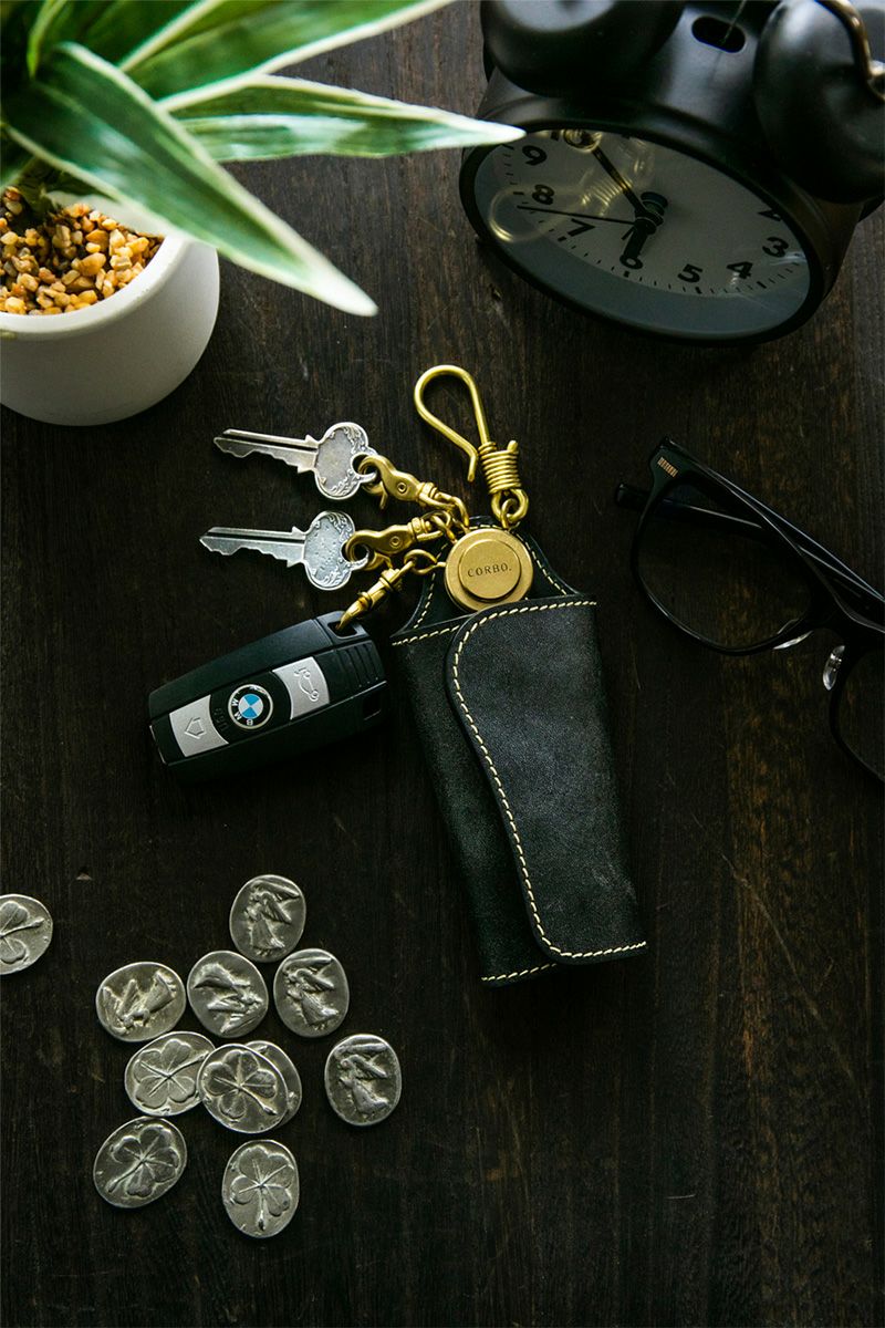 CORBO. コルボ full grain Bridle Leather フルグレイン ブライドルレザー キーケース 1LM-1606