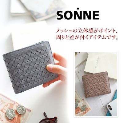 SONNE ゾンネ SIBILLA シビラ 小銭入れ付き二つ折り財布 SO-SOM003