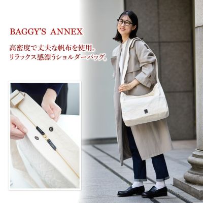 BAGGY'S ANNEX バギーズアネックス 18ozアーミーダックバイオ ワンショルダーバッグ（大） LGRN-4026