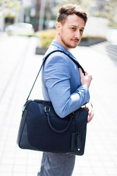 PELLE MORBIDA ペッレモルビダ Capitano キャピターノ リモンタ B4ブリーフケース 1室タイプ（ショルダーベルト付属） PMO-CA102