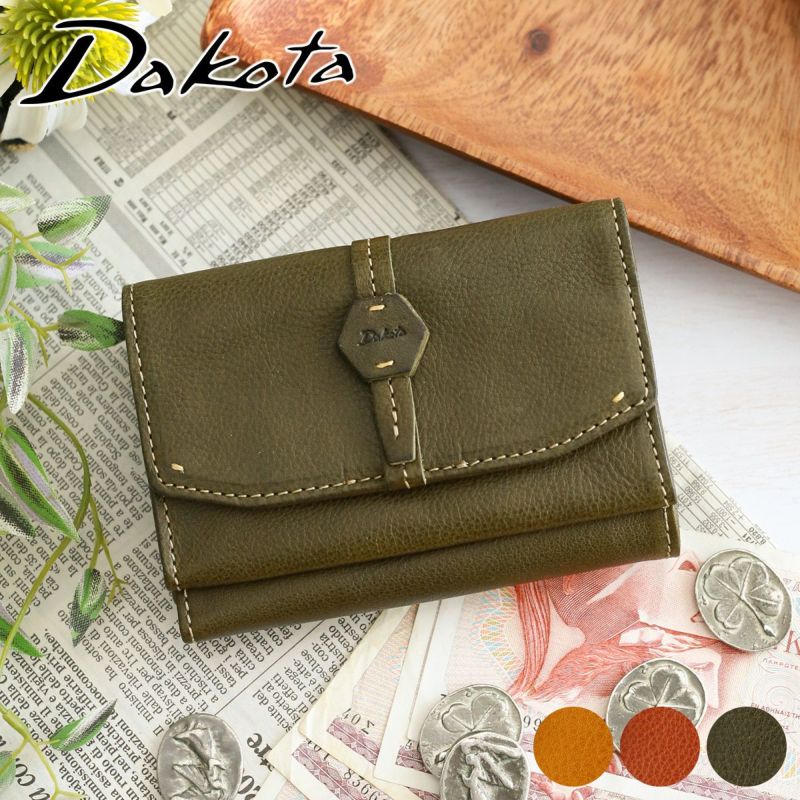 小物 ZUNA Dakota ダコタ バンビーナ 小銭入れ付き三つ折り財布 0030831（0036121
