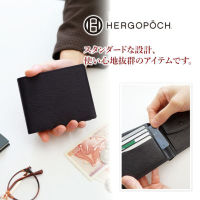 HERGOPOCH エルゴポック 06 Series 06シリーズ ワキシングレザー 小銭入れ付き二つ折り財布 06A-SLG-2