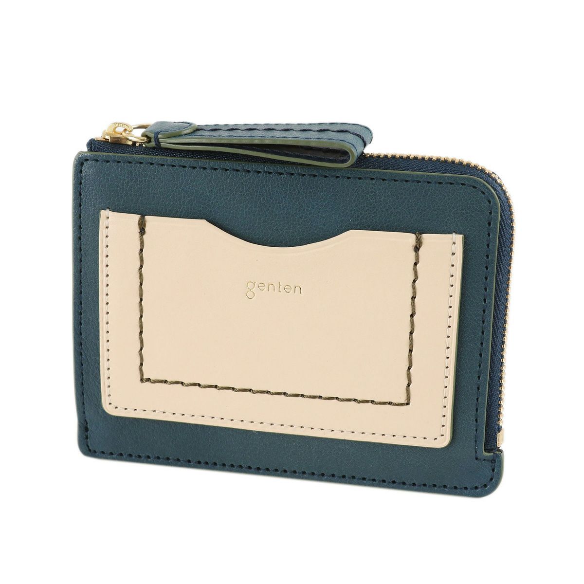 genten ゲンテン ricordo リコルド カードケース L字ファスナー式 43617