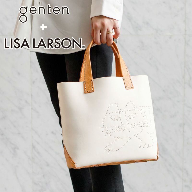 genten ゲンテン genten ×LISA LARSON ゲンテン×リサ ラーソン トートバッグ 46040