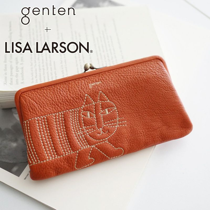 genten ゲンテン genten ×LISA LARSON ゲンテン×リサ ラーソン がま口長財布 46065