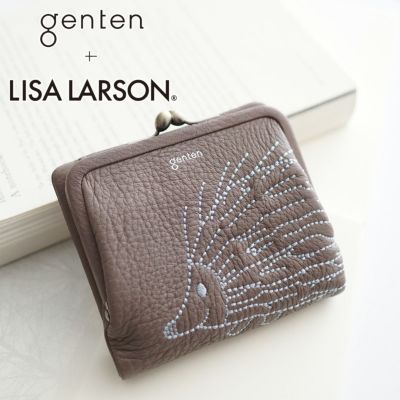 genten ゲンテン genten ×LISA LARSON ゲンテン×リサ ラーソン 小銭入れ付き二つ折り財布 46070