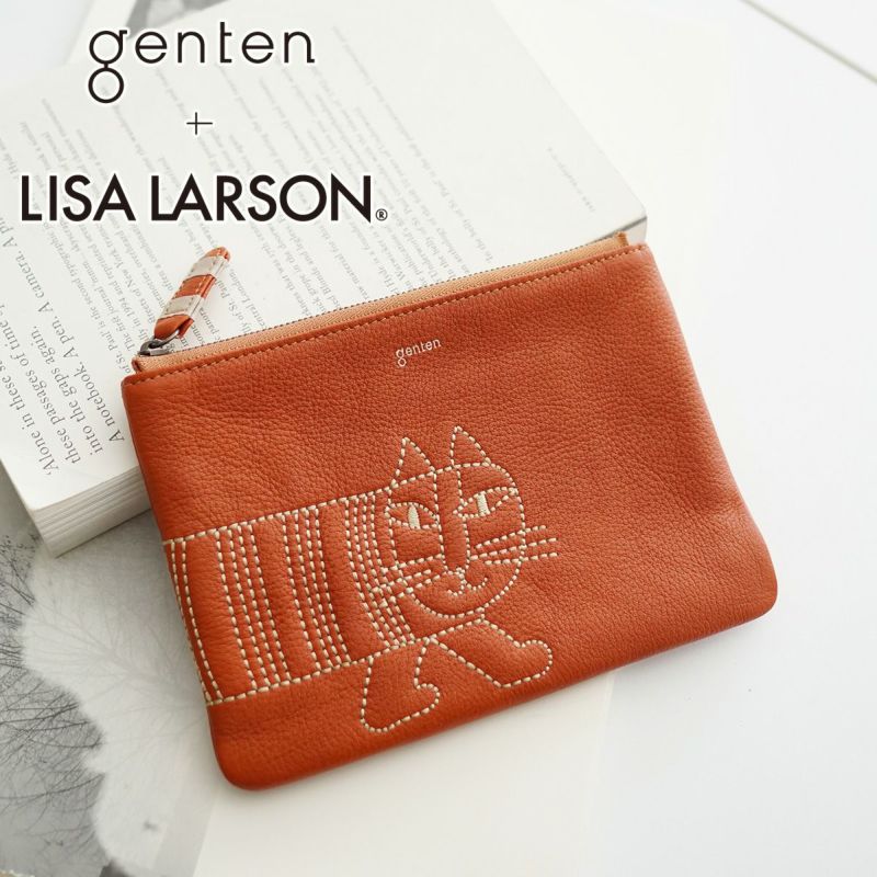 genten ゲンテン genten ×LISA LARSON ゲンテン×リサ ラーソン マルチポーチ 46071