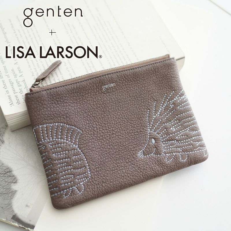 genten ゲンテン genten ×LISA LARSON ゲンテン×リサ ラーソン マルチポーチ 46072