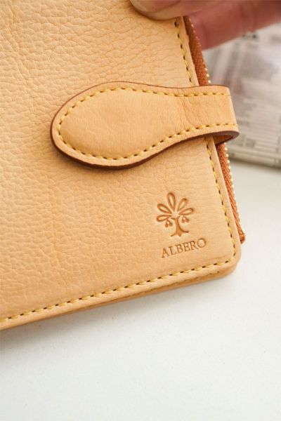 ALBERO アルベロ NATURE ナチュレ 小銭入れ付き二つ折り財布 5395