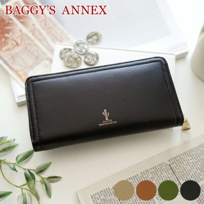 BAGGY'S ANNEX バギーズアネックス CACTUS LEATHER 小銭入れ付き長財布 ラウンドファスナー式 LZKM-390