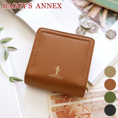 BAGGY'S ANNEX バギーズアネックス CACTUS LEATHER 小銭入れ付き二つ折り財布 LZKM-391