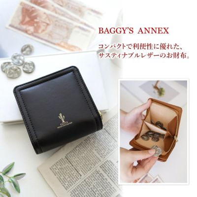 BAGGY'S ANNEX バギーズアネックス CACTUS LEATHER 小銭入れ付き二つ折り財布 LZKM-391