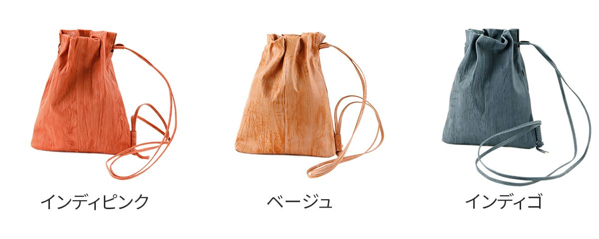 genten ゲンテン バークバッグ 2WAY巾着バッグ 43666