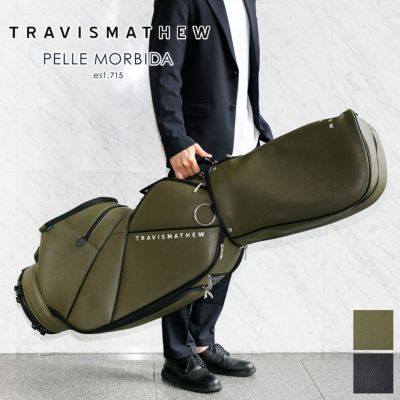 PELLE MORBIDA ペッレモルビダ TRAVISMATHEW PREMIUM × PELLE MORBIDA キャディバッグ カートタイプ PMO-TMPG011