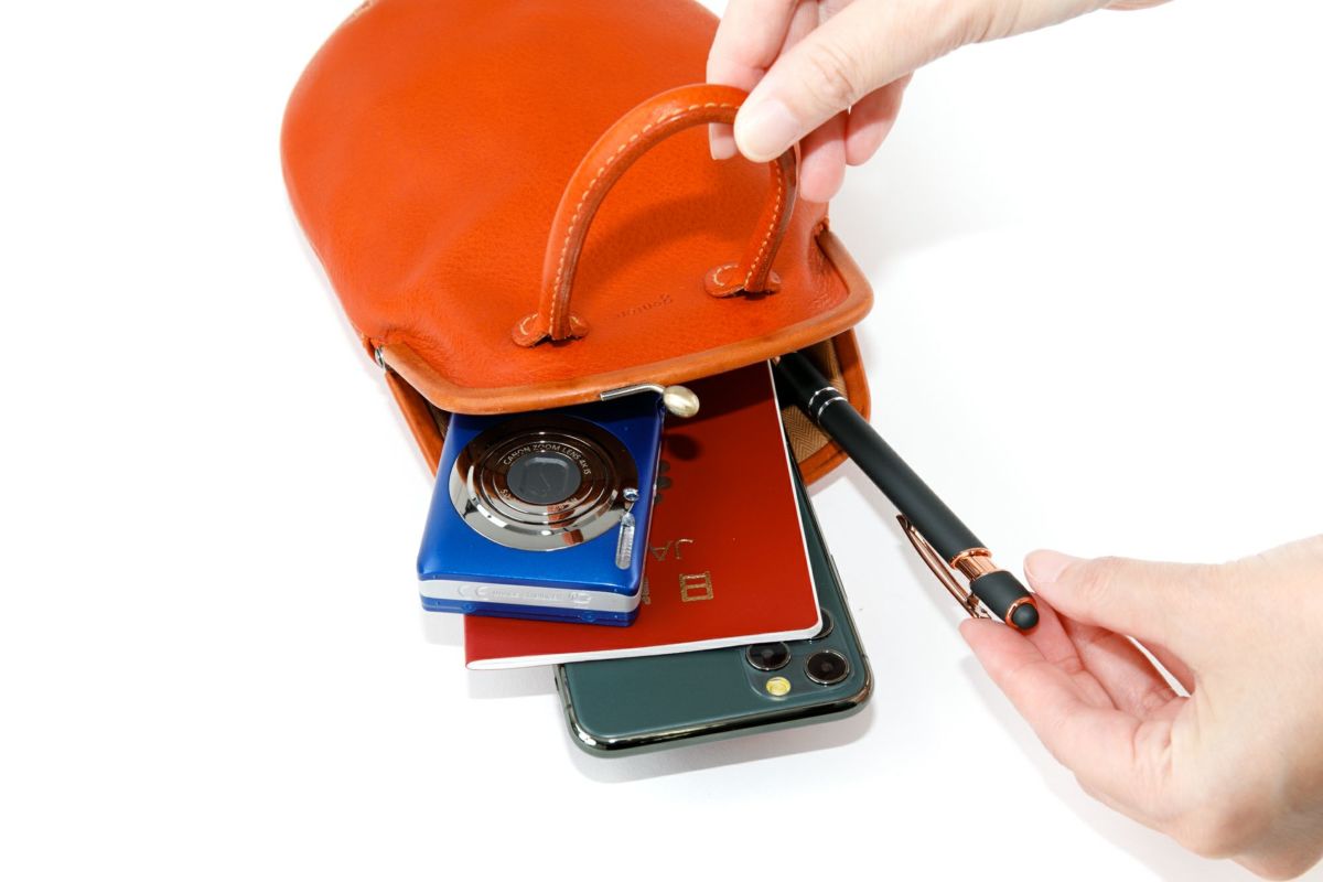 genten ゲンテン Minerva chicco ミネルヴァキッコ がま口ショルダーバッグ 43755