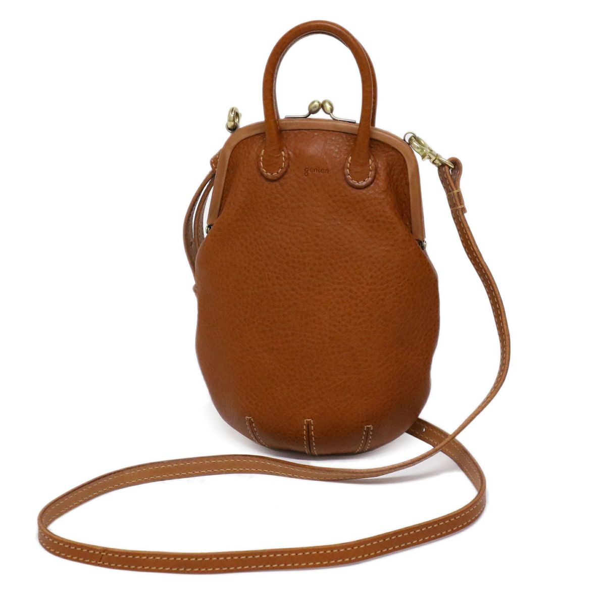 genten ゲンテン Minerva chicco ミネルヴァキッコ がま口ショルダーバッグ 43755