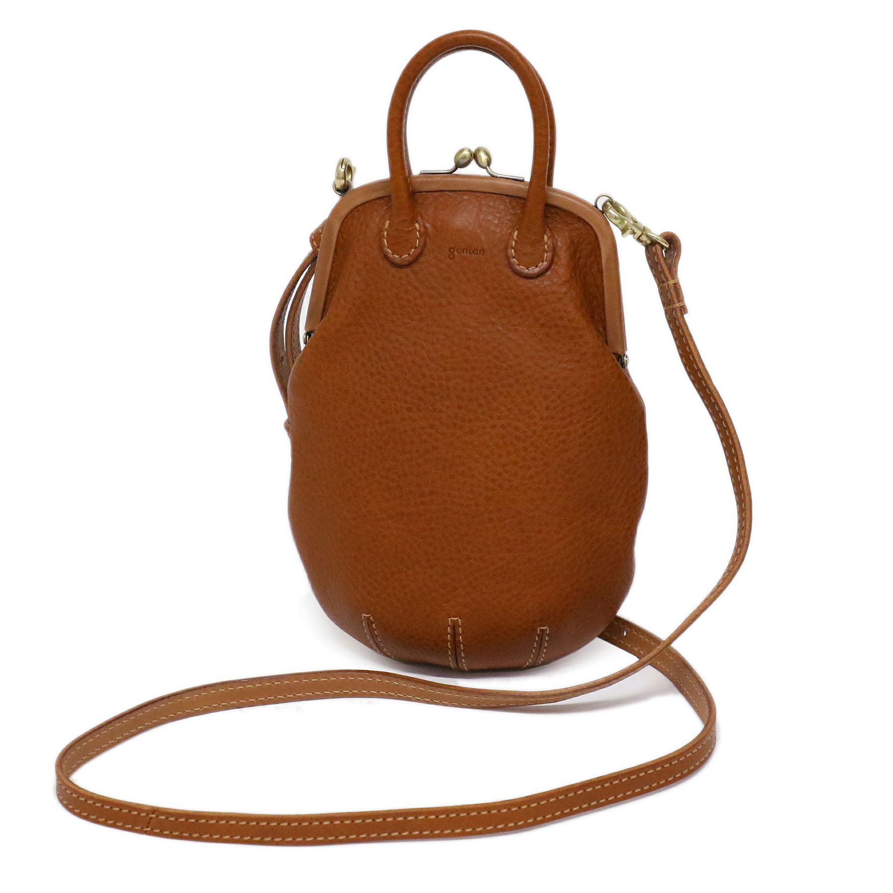 genten ゲンテン Minerva chicco ミネルヴァキッコ がま口ショルダーバッグ 43755