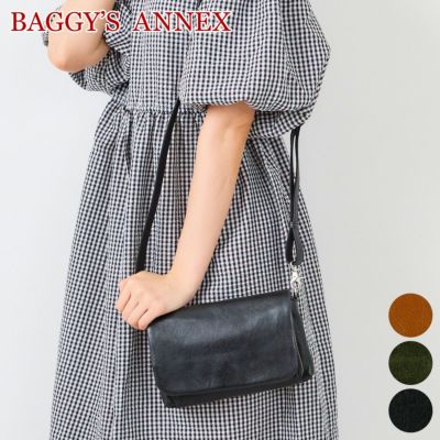 BAGGY'S ANNEX バギーズアネックス バフレザー お財布ショルダーバッグ LZKM-5004