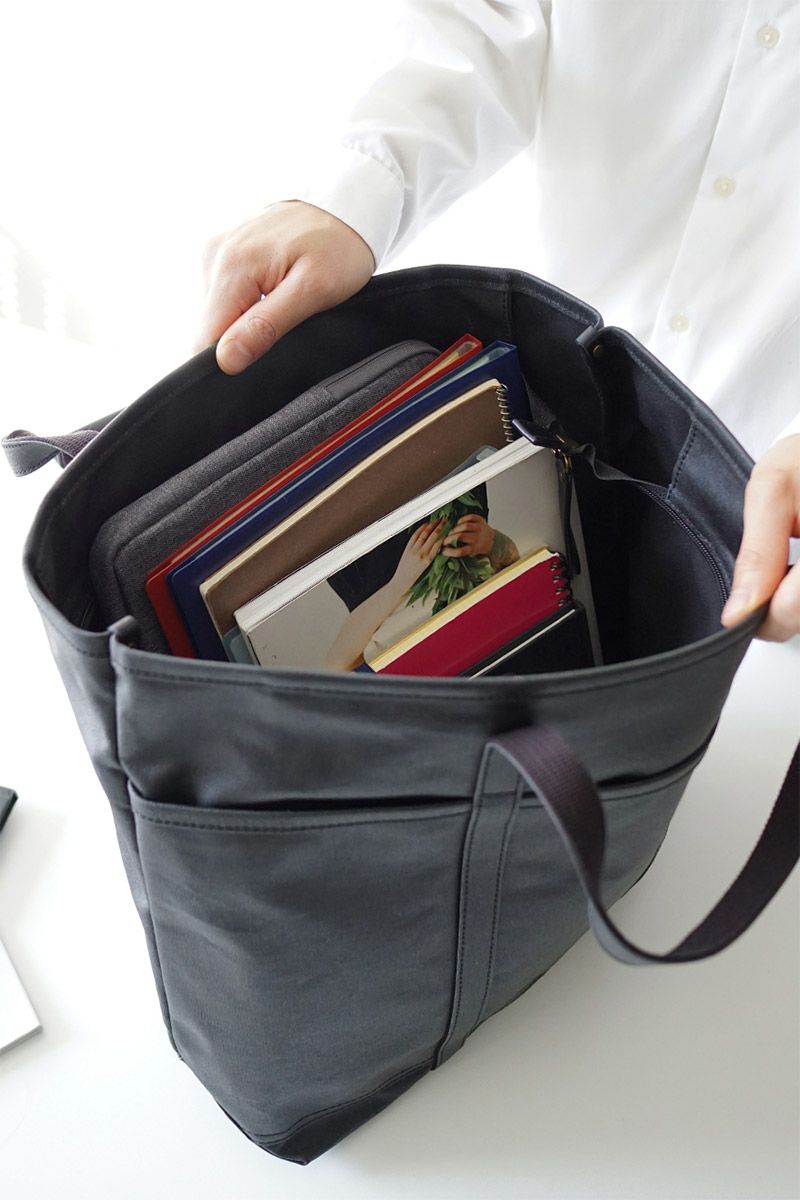 Dakota BLACK LABEL ダコタ ブラックレーベル パラフィンキャンバス トートバッグ (M) 1623300