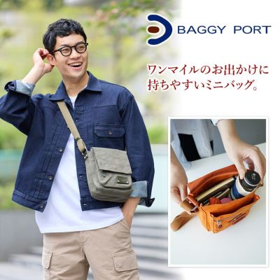 BAGGY PORT バギーポート 10号帆布 カラーバイオ ミニショルダーバッグ GRN-1527