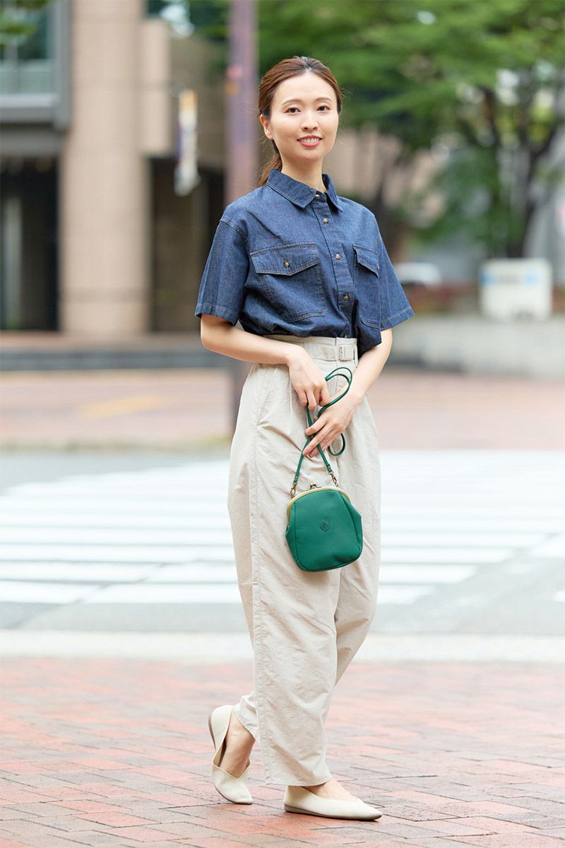 CLEDRAN クレドラン ENFA アンファ がま口ショルダーバッグ CR-CL3595