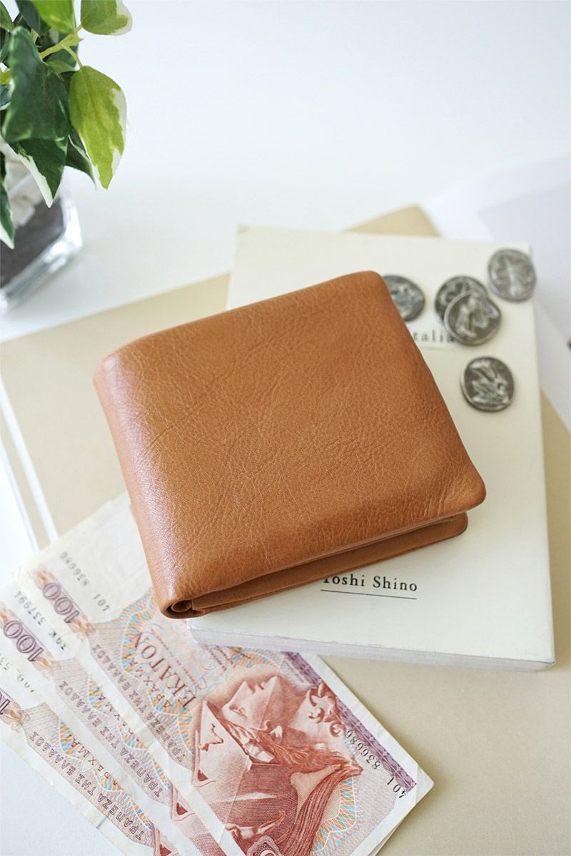 BAGGY'S ANNEX バギーズアネックス バフレザー 小銭入れ付き二つ折り財布 LZKM-786