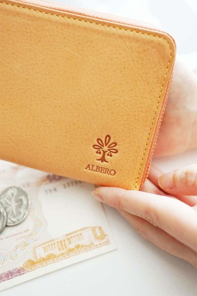 ALBERO アルベロ NATURE ナチュレ 小銭入れ付き財布（L字ファスナー式） 5398