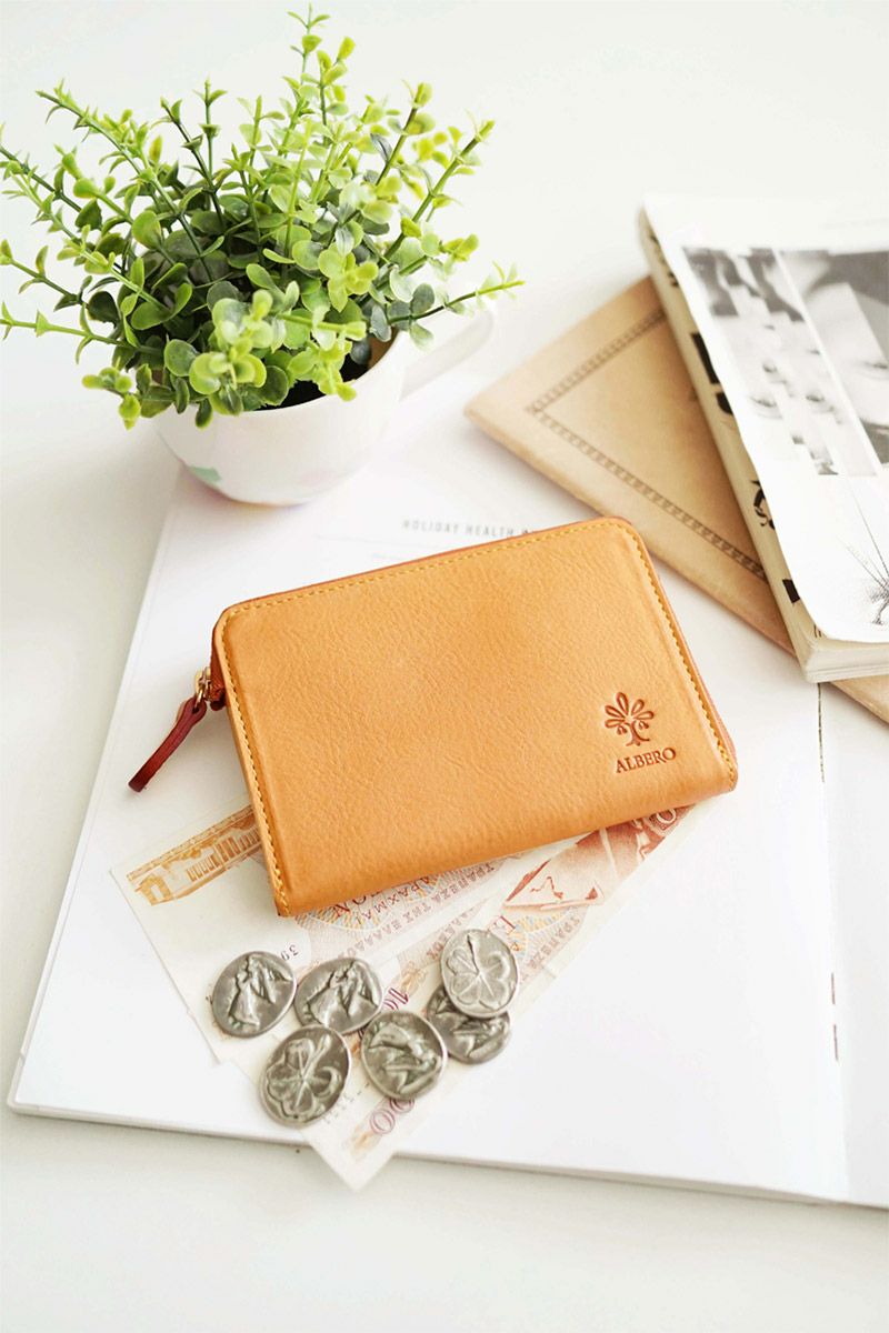 ALBERO アルベロ NATURE ナチュレ 小銭入れ付き財布（L字ファスナー式） 5398
