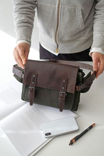 BAGGY PORT バギーポート ウォッシュ加工６号帆布×オイルレザー ボディバッグ SFG-210