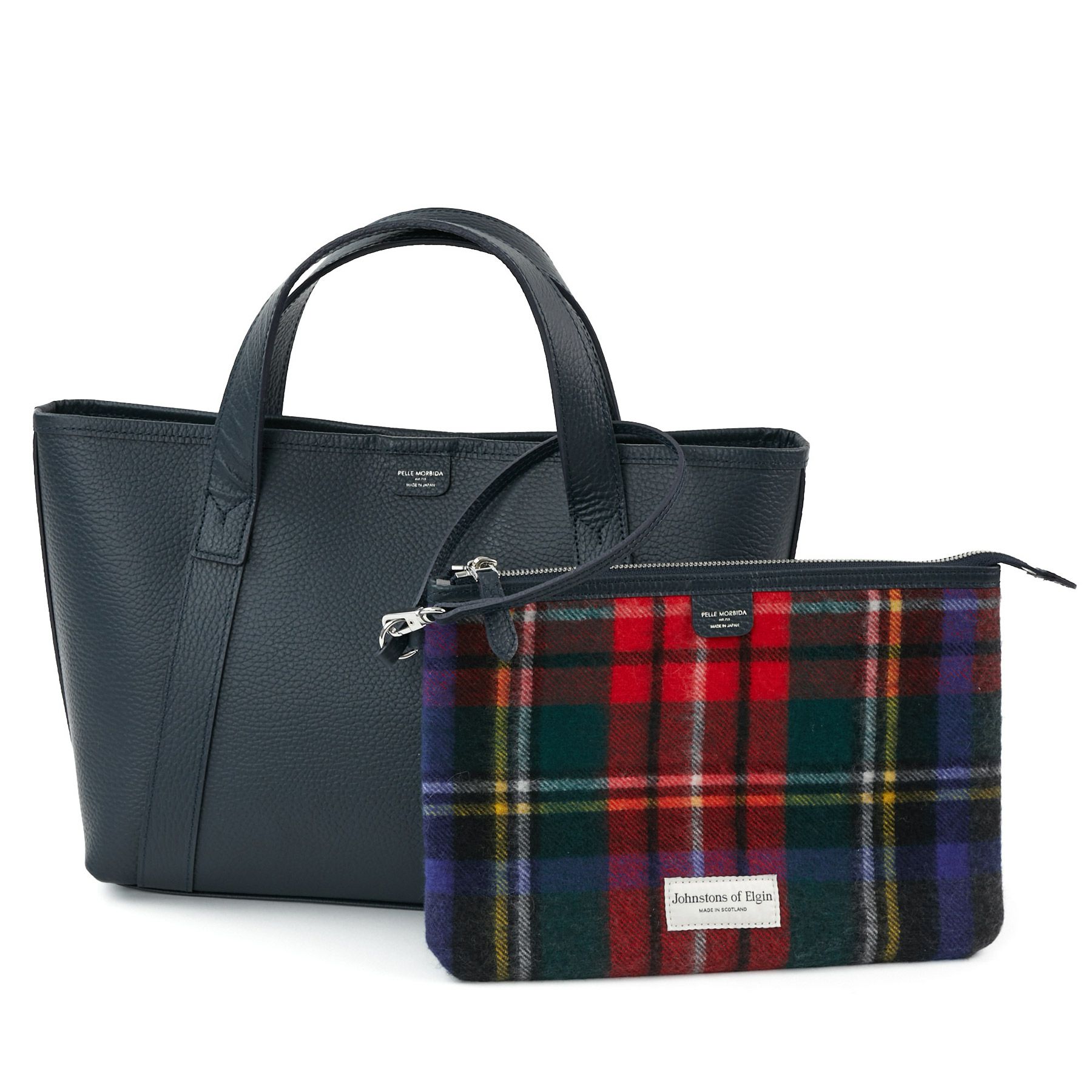 PELLE MORBIDA×BEAMS 別注 テーラマリーナ トートバッグ 黒 ペッレモルビダ PELLE MORBIDA トートバッグ Tela Marina テーラ
