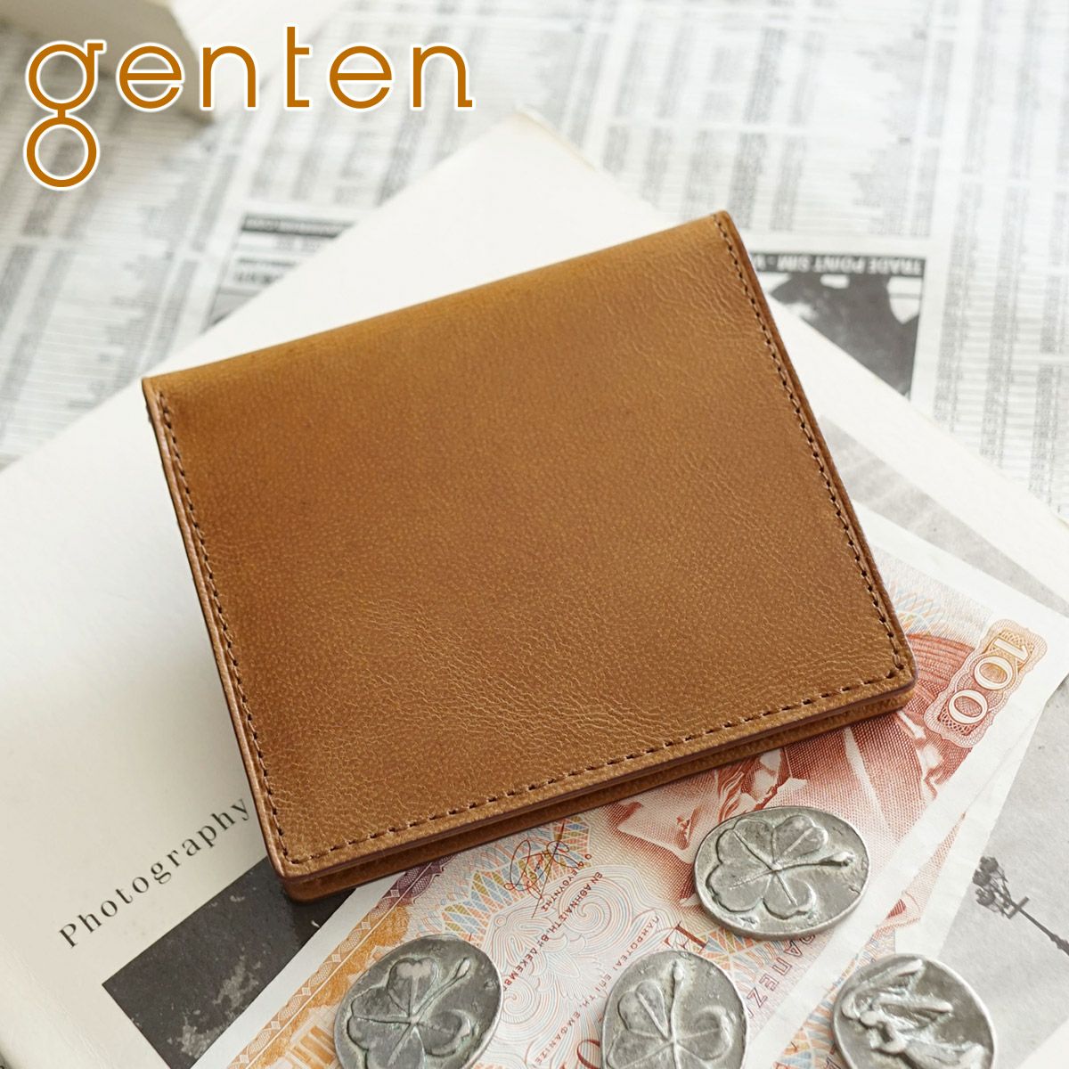 genten ゲンテン Harmil ハーミル 小銭入れ付き二つ折り財布 43781