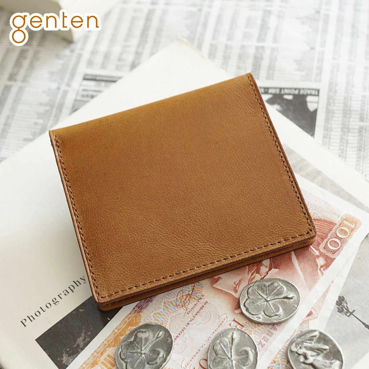 genten ゲンテン Harmil ハーミル 小銭入れ付き二つ折り財布 43781
