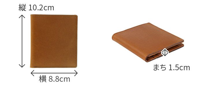 genten ゲンテン Harmil ハーミル 小銭入れ付き二つ折り財布 43781