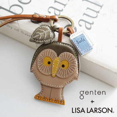 genten ゲンテン genten ×LISA LARSON ゲンテン×リサ ラーソン フクロウ スウェーデンの森のグレーのフクロウ 46104