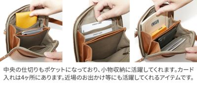 BAGGY'S ANNEX バギーズアネックス バフレザー スマートフォン ショルダーバッグ LZKM-5005